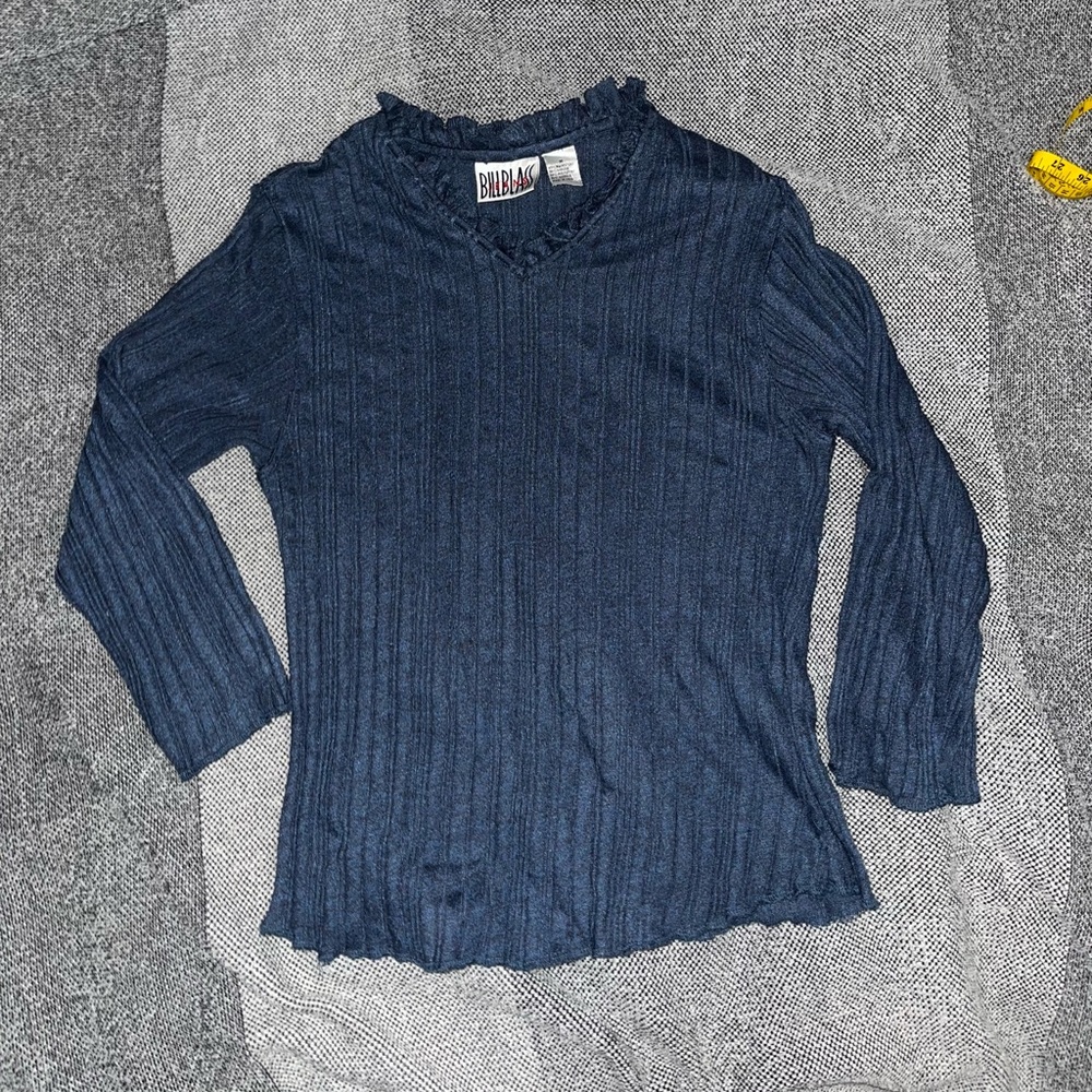 Vintage BillBlass: Blue mid Sleeve blouse